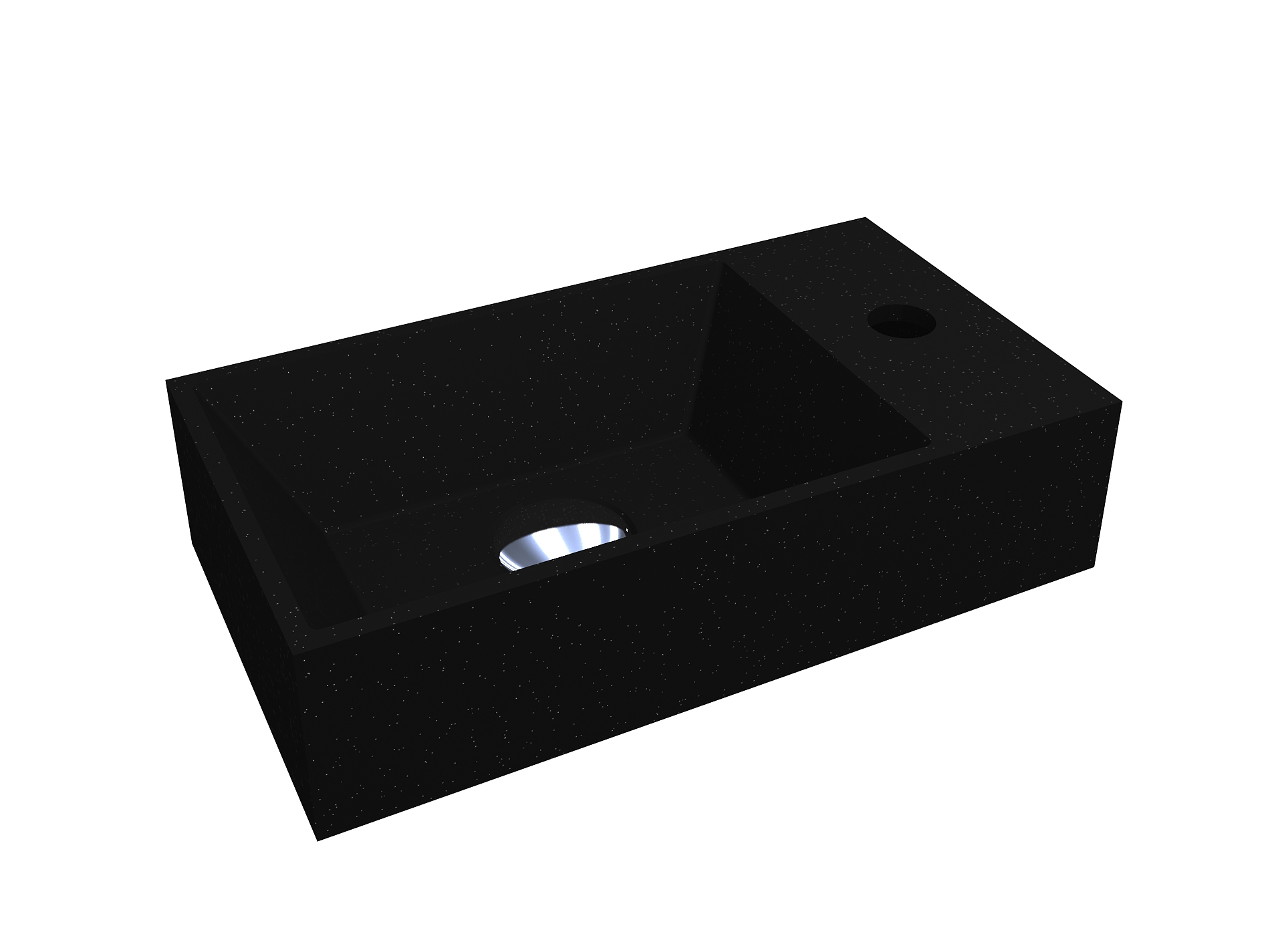 Умывальник COPPER 400 MIRASTONE BLACK 2 Умывальник COPPER 400 MIRASTONE BLACK — изображение 2