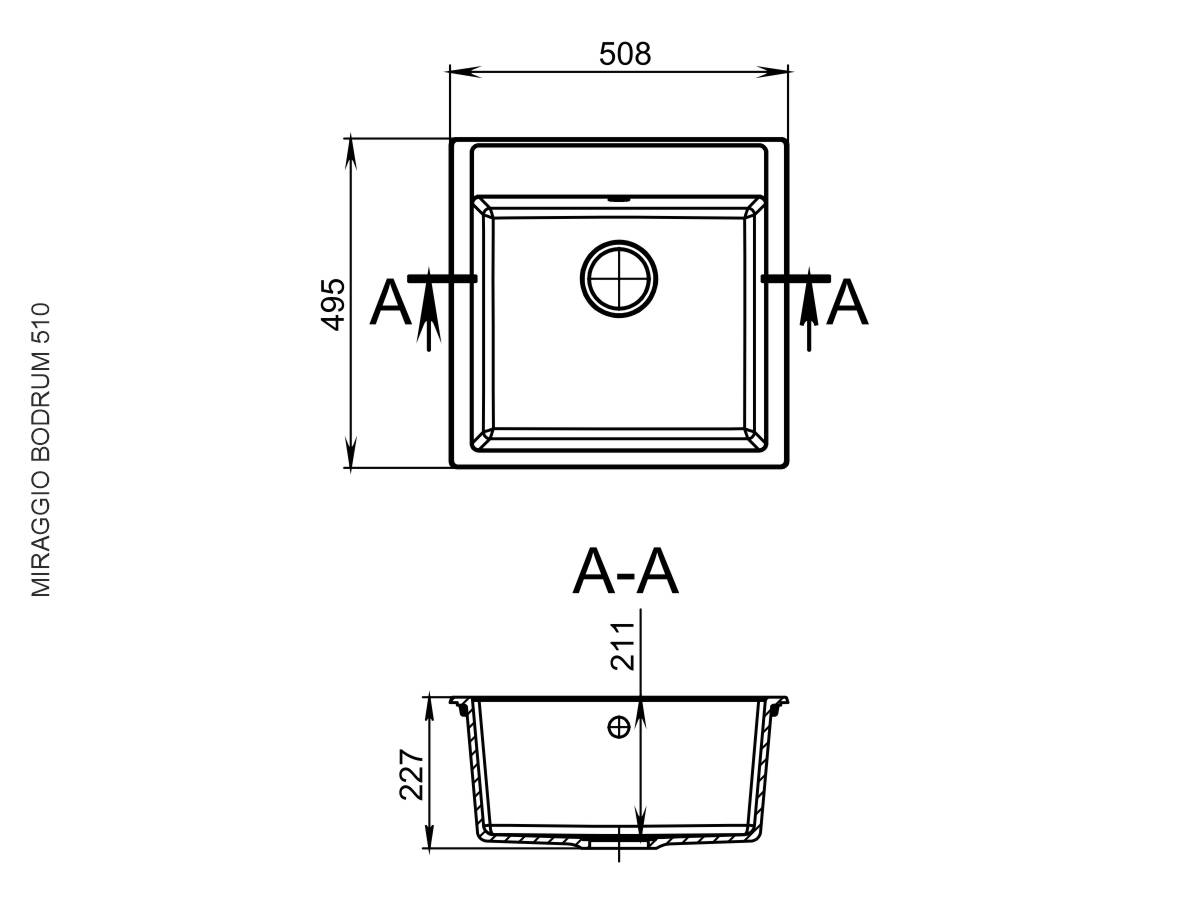 Кухонна мийка BODRUM 510 терра 4 Кухонна мийка BODRUM 510 терра - Зображення 4
