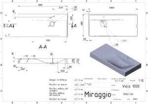 Умывальник VIOLA 1000 — изображение 7
